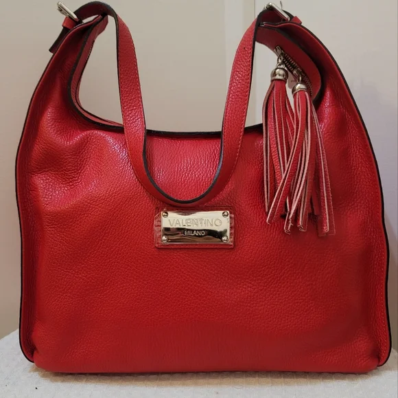 Red handbag genuine leather - Picture 15 of 16